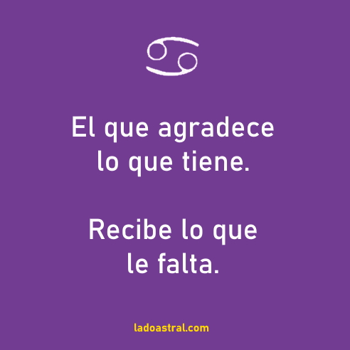 frase para el signo cáncer